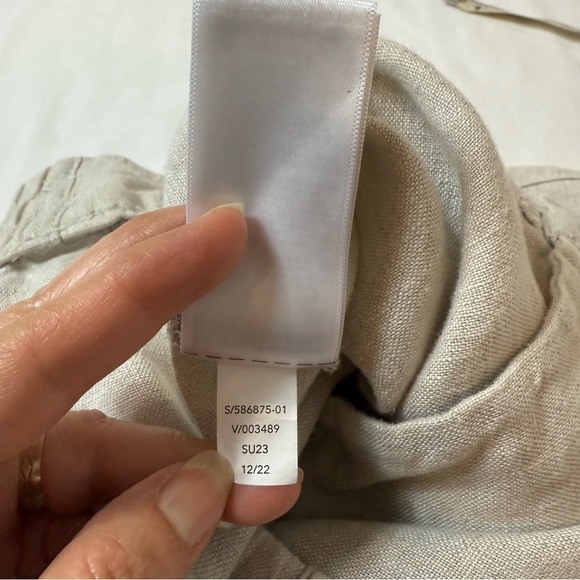 Athleta 100% Linen Stylish Tan Skirt Size 10 - Picture 8 of 10